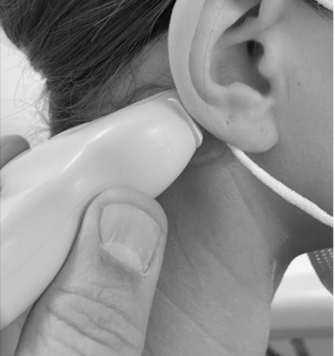 Ultrasound Probe at C2 Level